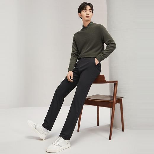 【远红外发热】柒牌休闲长裤男秋冬新款商务百搭保暖舒适直筒男裤	127H72680 商品图3