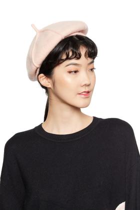 OCTAVIA 粉色羊毛贝雷帽 5638