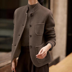 【高货ayts】全新升级【铂金会员588/天猫799/差价211】(12542) 洛诗琳新款高支羊毛双面异色西装老钱LP风毛呢外套