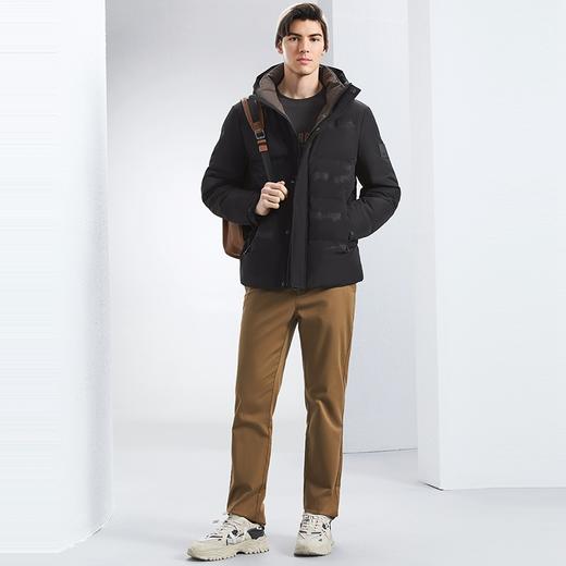 【白鸭绒】柒牌羽绒服男冬季2024新款石墨烯保暖防寒男士连帽外套	127E70050 商品图3