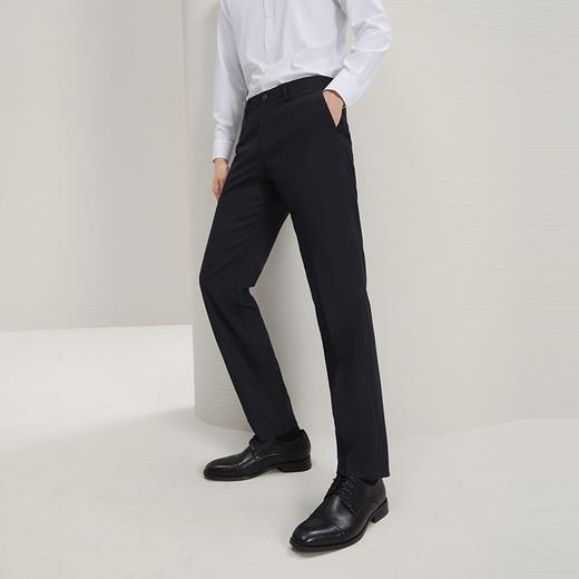 【犀牛褶】柒牌西裤男正装2025秋冬新款商务通勤上班男士直筒长裤	127H71650 商品图1