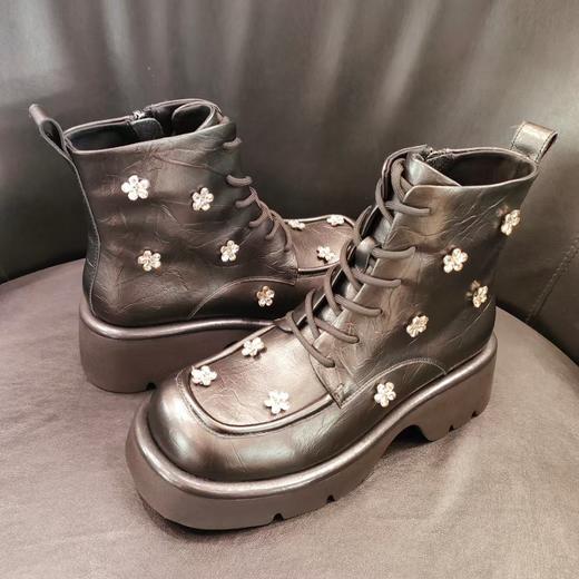 LFGJ凌介女鞋  16902  时尚百搭小短靴 商品图2