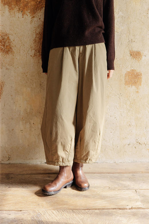 绽放799朵/气球棉裤2024新款冬季夹棉保暖宽松廓形显瘦文艺休闲裤 商品图5