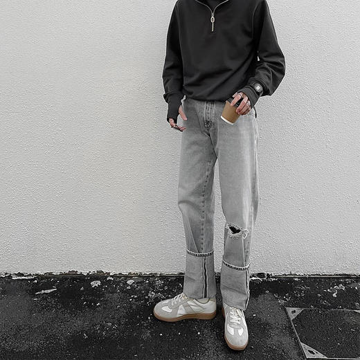 【顺丰包邮】11400 洛诗琳高级感白灰色复古经典德训鞋男202466 商品图3