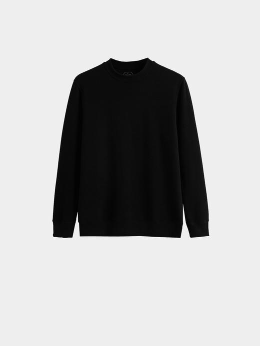 【冬装新品】2024云雾不起球羊毛男小立领长袖针织衫24新款黑色毛衣打底简约毛衣！ 商品图9