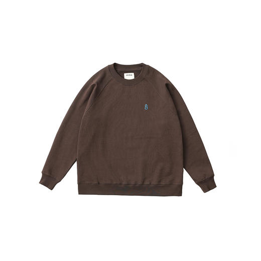 吃茶去chichaqu24秋冬重磅全棉圆领卫衣复古宽松加厚纯棉秋冬男女 商品图6