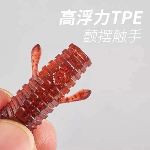 言饵【棒棒虾】浮水螺纹针尾卷尾黑坑路亚鳜鲈鱼高效软虫拟内德饵 商品图3
