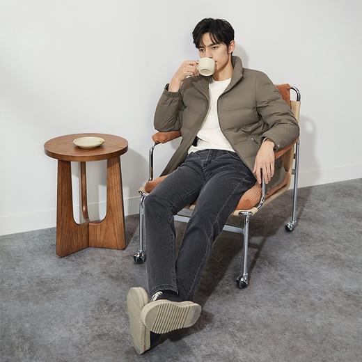 【拒水鸭绒】柒牌立领羽绒服男2024冬季新品时尚百搭厚款保暖外套	127E71360 商品图1