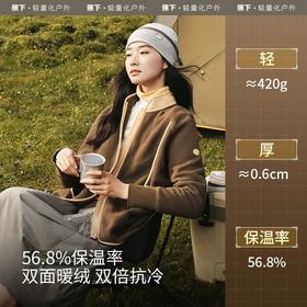 【蕉下双11】蕉下万粒绒外套24年新款PO87424秋冬厚外套运动防风抓绒衣GF