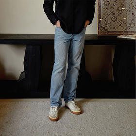 【顺丰包邮】02140 洛诗琳高端轻奢男士纯棉斜纹牛仔长裤1022