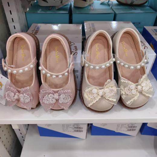 莎妮熊24AU小童皮鞋D24595（粉色/米色） 商品图2