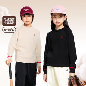 男女童圆领毛衫冬季新款安奈儿童装EM444559