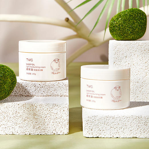 【3瓶超值装，全家可用】TWG绵羊油轻盈滋润面霜 补水保湿 清爽水润 易吸收 全身可用 140g/瓶 商品图2