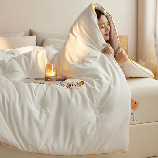 自然醒60支7A全棉抗菌99%大豆纤维被子被芯A类四季通用加厚保暖冬被春秋被LFS 商品图9