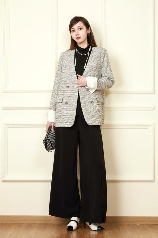 Le Malene 小香风袖口撞色外套 19268 商品图3