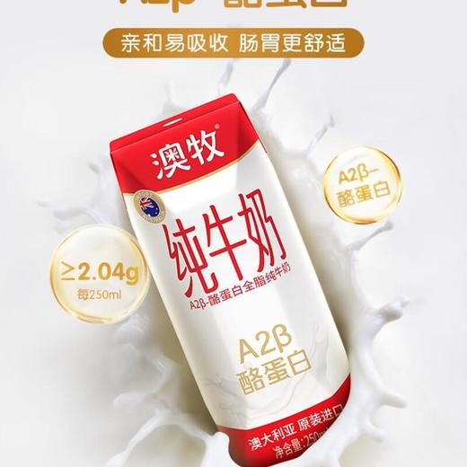 澳牧进口纯牛奶礼盒250ml*12/件 商品图2