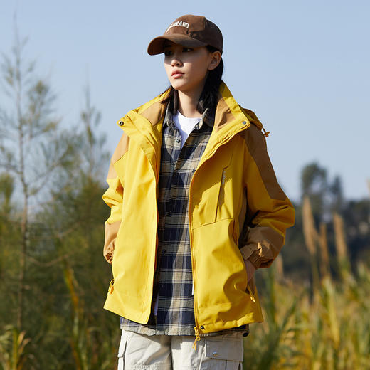 【三合一情侣冲锋衣，户外乐趣，风雨无忧】户外冲锋衣三合一女 防风防泼水情侣款 单层薄款登山服 外套男款-QQ 商品图11