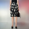 EITIE爱特爱春季新款时尚高级气质高腰印花显瘦舒适半身裙7706401 商品缩略图4