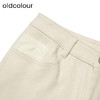 oldcolour冬新款白色简约休闲通勤百搭直筒加绒牛仔裤女P451102A1 商品缩略图2