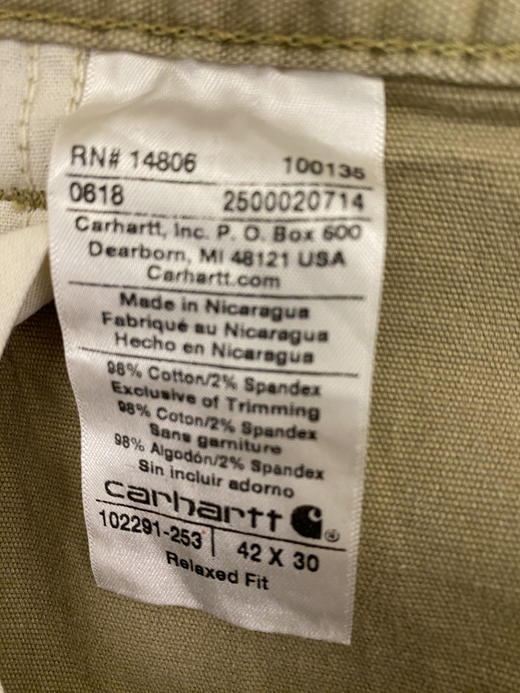 Carhartt 卡哈特 工装长裤（42”） （105 cm）_WLP(6) 商品图2