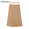 oldcolour冬季新款复古简约时尚气质百搭高级感半身裙女P450601A1 商品缩略图1