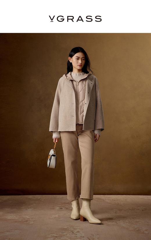 VGRASS维格娜丝24年冬新款羽绒大衣两件套 商品图0