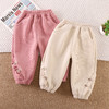 【柔软舒适，宝宝舒心穿，妈妈放心选】女童秋冬季加绒裤子 新款休闲宝宝冬天一体绒休闲裤 中小童保暖卫裤-QQ 商品缩略图2