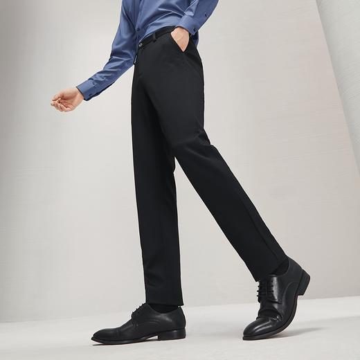 【火绒岩】柒牌男装休闲裤男秋冬新款针织磨毛底保暖修身直筒长裤	127H70970 商品图1