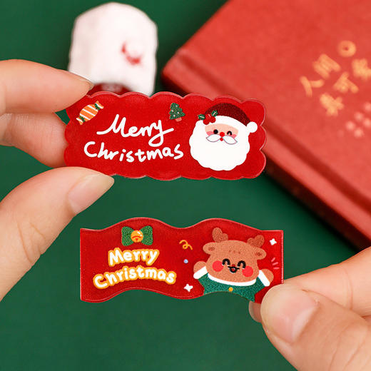 【超值五个装！圣诞系列发夹】卡通圣诞发夹 儿童可爱发饰发卡圣诞节配饰小礼物学生头饰刘海夹。ry 商品图3