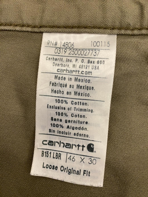 Carhartt 卡哈特 工装长裤（46”） （115 cm）_WLP(6) 商品图2