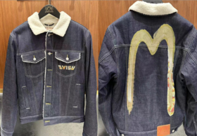 EVISU 男 夹棉服 2EAHTM3DJ1930RXINDW