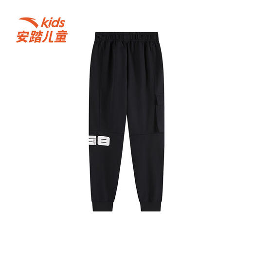 安踏儿童加绒裤子男大童运动裤2024冬季新品运动长裤352441502 商品图1