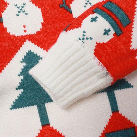 【高领设计，不怕冬天寒冷】巴拉女童加厚套头毛衣 冬装新款 儿童洋气保暖高领 圣诞针织上衣-QQ 商品图6