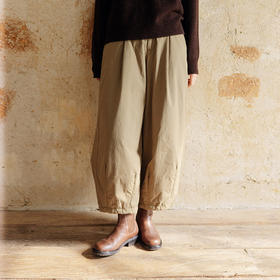 绽放799朵/气球棉裤2024新款冬季夹棉保暖宽松廓形显瘦文艺休闲裤