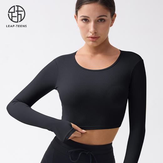 跃牌【小甜心】系列 镂空性感露背健身服运动上衣9060 商品图9