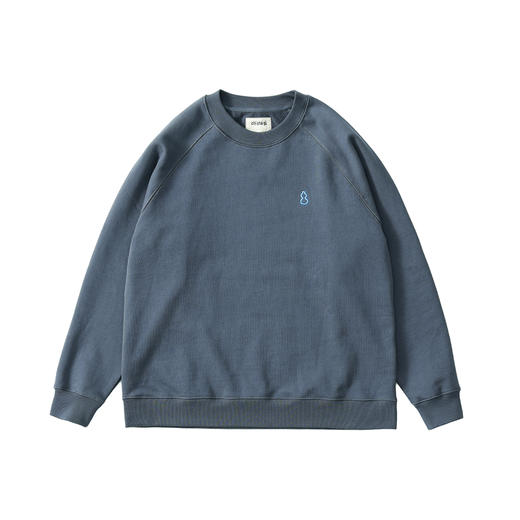 吃茶去chichaqu24秋冬重磅全棉圆领卫衣复古宽松加厚纯棉秋冬男女 商品图4