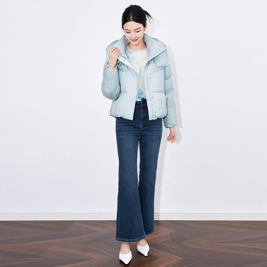 【高货wl】全新升级【天猫售价689元❗️周末福利🧧459元❗️】(13443) 洛诗琳通勤90白鸭绒羽绒服外套女冬款连帽保暖加厚面包服 商品图2