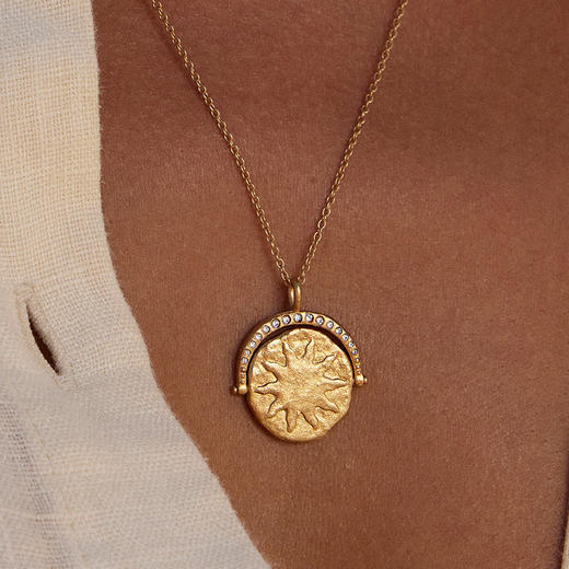 北京仓｜Agapee-Sirius-天狼星 旋转 锆石 吊坠项链［法国设计师］ 商品图3