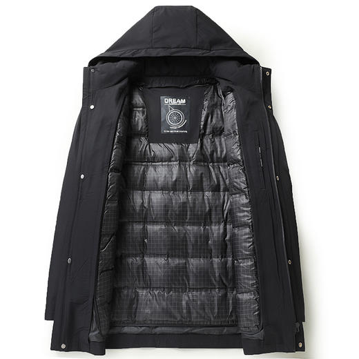 【可拆卸内胆】【新款DTX】大依优型大码可拆卸帽羽绒服夹克外套加肥加大肥佬休闲上衣男士胖子秋冬 商品图7