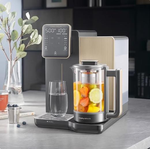 摩飞电器（Morphyrichards）净水器家用净饮机即热式饮水机台式净水机直饮机免安装炖煮养生壶RO反渗透加热净饮一体机MR6051 商品图0