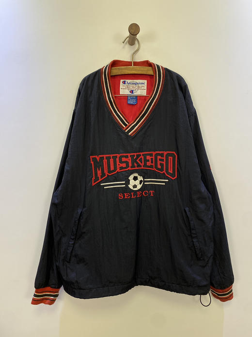 90年代 Vintage Champion 冠军 全刺绣 运动罩衫_SLSS(M-L) 商品图0