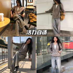 新品上身 | v领两穿外套，泥染牛仔裤呈现颜色过渡！