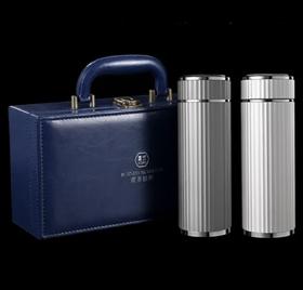 喜式纯银内胆M9轻商务银杯时尚款350ml 内外304杯体 合金手工整形外壳