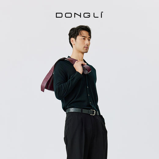 东黎 • 山羊绒男士秋冬精纺针织翻领羊开衫 4893 商品图2