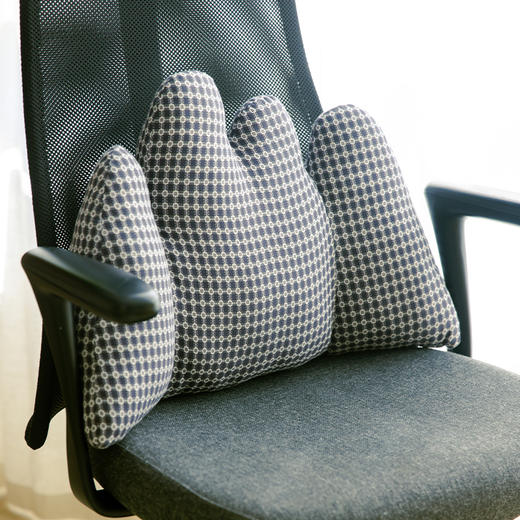 波点系列假山腰枕靠垫办公椅靠背垫工位腰靠垫护腰座椅腰托 商品图3