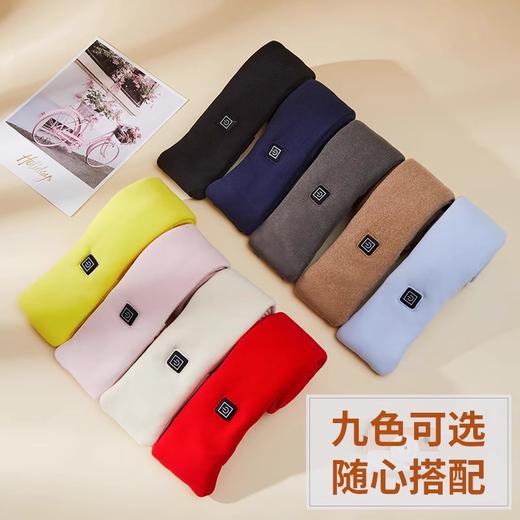 新款高级感加热围脖女冬季保暖护颈热敷充电智能调节发热围巾 商品图3