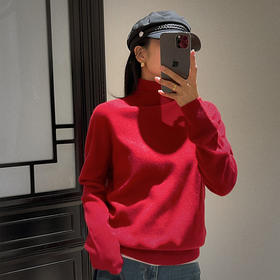 【顺丰包邮】20033 洛诗琳秋冬基础款100%羊毛保暖百搭高领毛衣21805