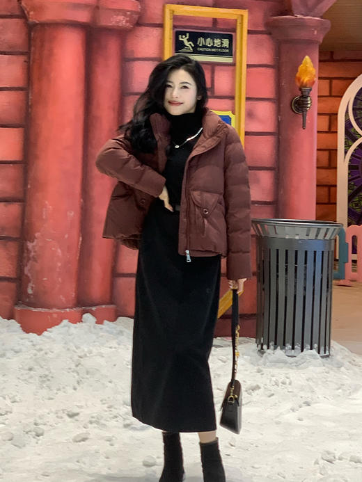 【百图lulu定制】【暖语半裙】【赠腰带】竖条纹 绒感 有肉感 显瘦 时髦A字 灯芯绒半裙 商品图8