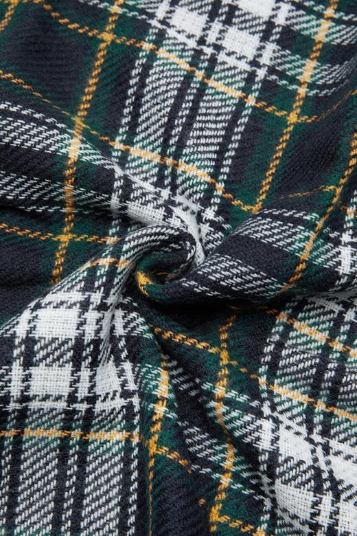 AVA 复古格纹流苏围巾 7708 商品图3