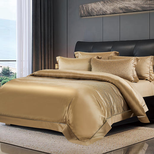 鑫缘 真丝混纺提花四件套  DSA6418-DSA6420 商品图1